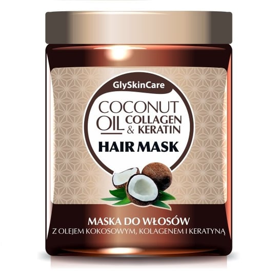 Glyskincare, maska do włosów z olejem kokosowym, 300 ml Glyskincare