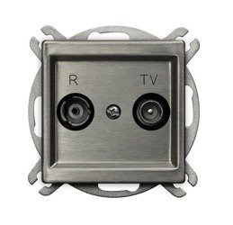 Gniazdo RTV końcowe stal inox Ospel Sonata Stal Inox GPA-RMK/m/37 OSPEL