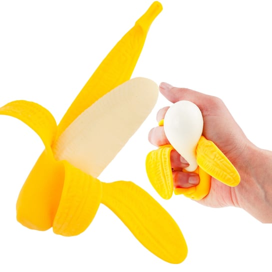 Gniotek Antystresowy Banan Jak Prawdziwy Zabawka Sensoryczna Squishy MARTOM