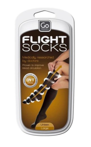 Go Travel- Flight Socks Unisex Skarpety Large Inna marka