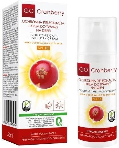 GoCranberry, krem ochronny na dzień, SPF 10, 50 ml GoCranberry