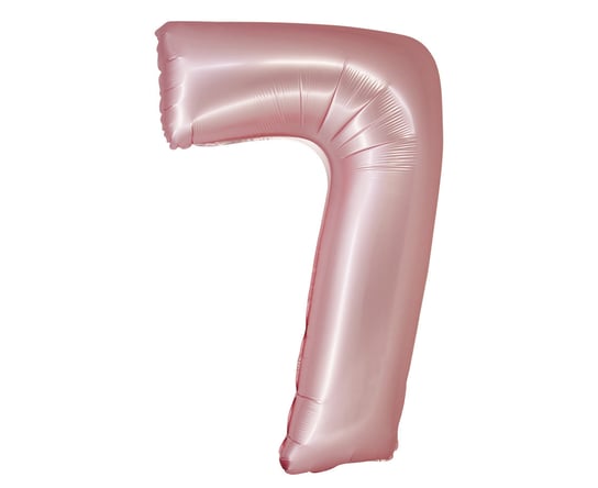 GoDan, Balon foliowy Smart, Cyfra 7, j. różowa matowa, 76 cm GoDan