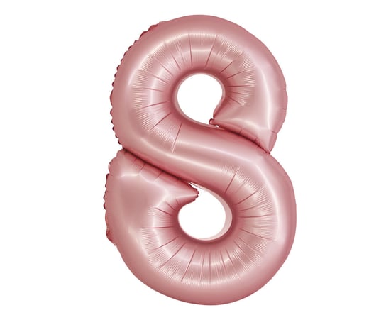 GoDan, Balon foliowy Smart, Cyfra 8, j. różowa matowa, 76 cm GoDan