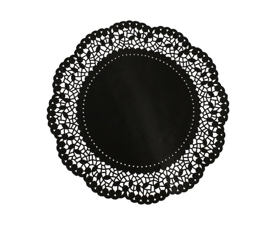 Godan, Serwetka dekoracyjna czarna, śr. 36 cm, 6 szt. GoDan