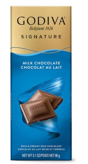 Godiva- Signature Milk Chocolate Tabliczka mlecznej czekolady 90g Inna marka