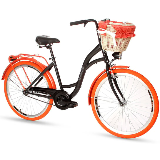 Goetze, Rower miejski, Colours 26", czarno-pomarańczowy Goetze