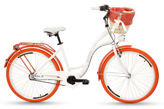 Goetze, Rower miejski, Colours 3B 26", biało-pomarańczowy Goetze