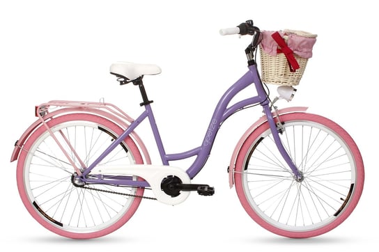 Goetze, Rower miejski, Colours 3B 26", fioletowo-różowy Goetze