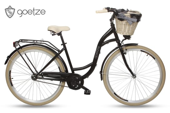 Goetze, Rower miejski, Style 28", czarno-kremowy Goetze