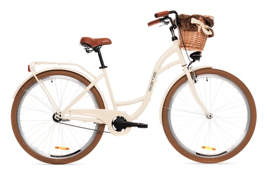 Goetze, Rower miejski, Style 28", kremowo-brązowy, damski Goetze