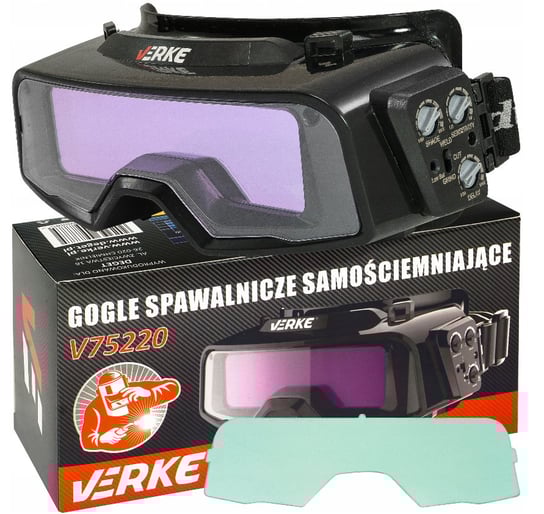 GOGLE OKULARY SPAWALNICZE SAMOŚCIEMNIAJĄCE VERKE V75220 Verke