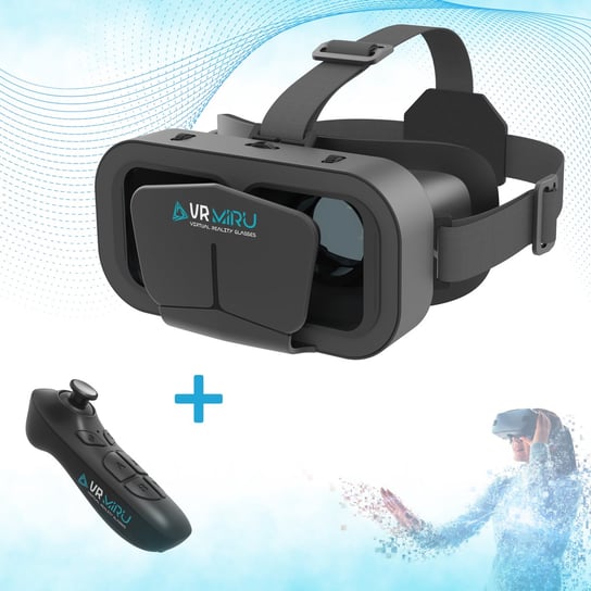 Gogle VR do gier na telefon + kontroler do okularów VR Bluetooth MIRU