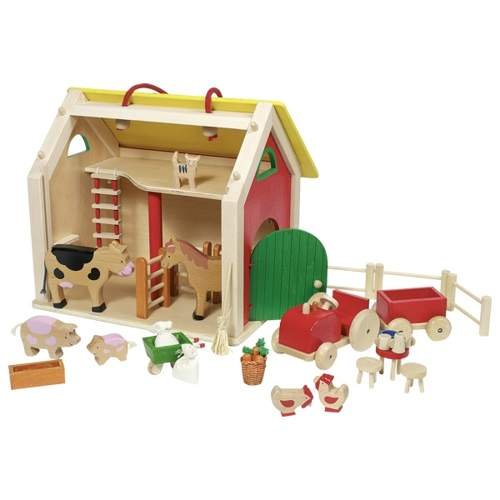 Goki, drewniany domek dla lalek Na Farmie Goki