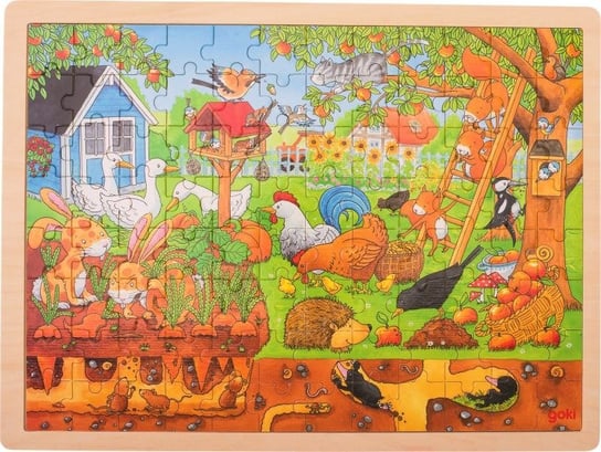 Goki, puzzle, Dzień w ogrodzie, 96 el. Goki