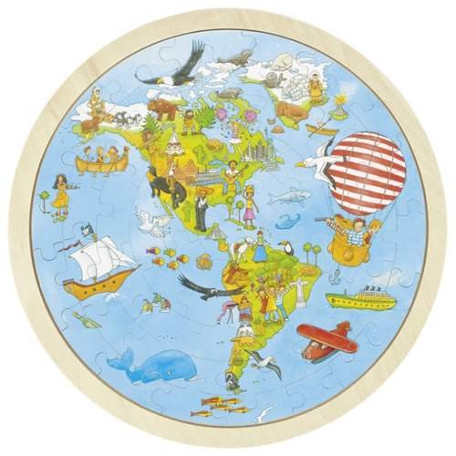 Goki, puzzle, Mapa świata, 57 el. Goki