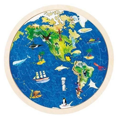 Goki, puzzle Mapa świata Goki