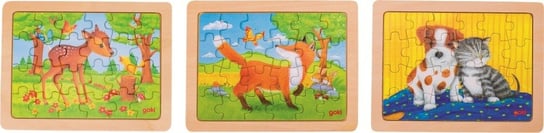 Goki, puzzle, Świat zwierząt, zestaw, 24 el. Goki