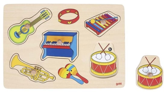 Goki, układanka dźwiękowa z uchwytami Instrumenty muzyczne Goki