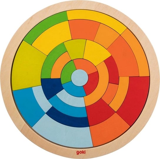 Goki, układanka puzzlowa Kolorowy okrąg Goki
