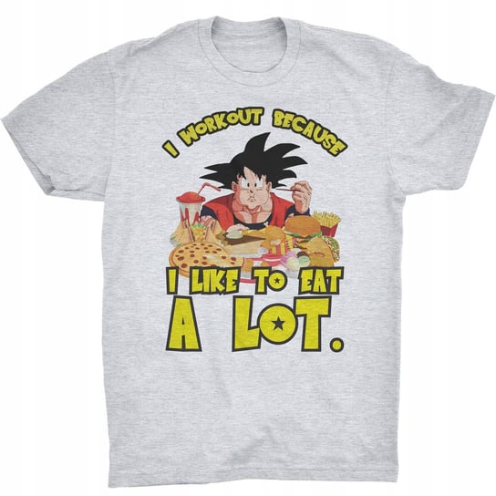 Goku Trening Koszulka Siłownia Dragon Ball Saiyan GILDAN