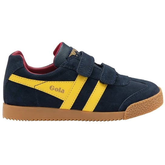 Gola Classics Kids Harrier Strap Trainers Navy/Sun/Red CKA192EY - 33 GOLA