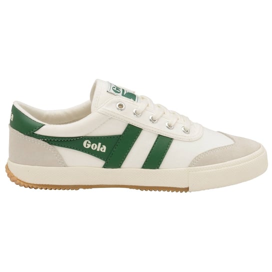 Gola Classics Men's Badminton Plimsoll Trainers Off White/Green CMA548WN - 42 GOLA