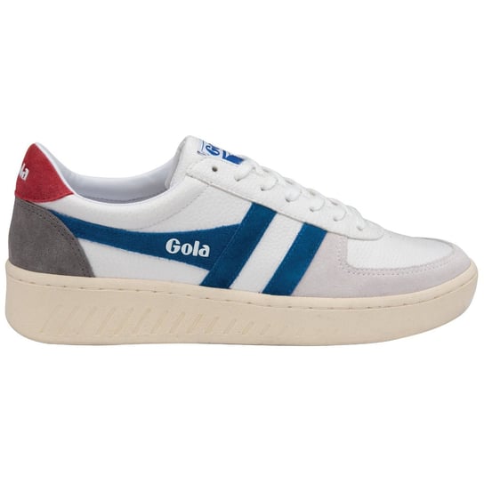 Gola Classics Men's Grandslam Trident Trainers White/Marine Blue/Deep Red CMA415WX - 46 GOLA