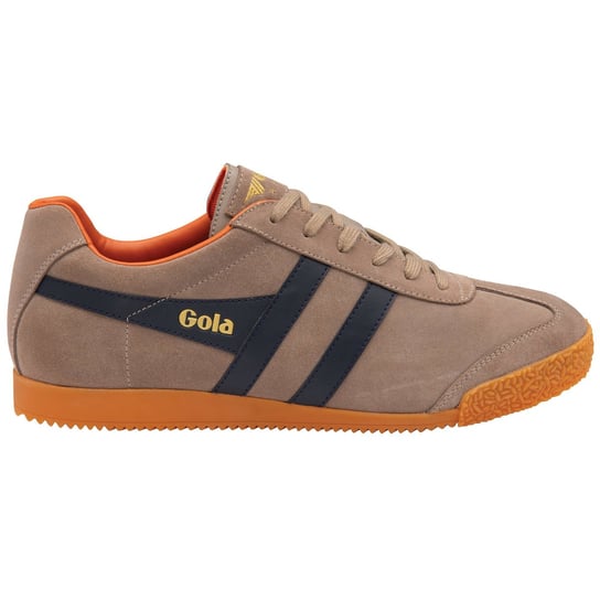 Gola Classics Men's Harrier Suede Trainers Rhino/Navy/Moody Orange CMA192FE - 44 GOLA