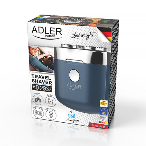 Golarka Podróżna 2 Głowicowa Z podróżna 2głowicowa z USB Adler