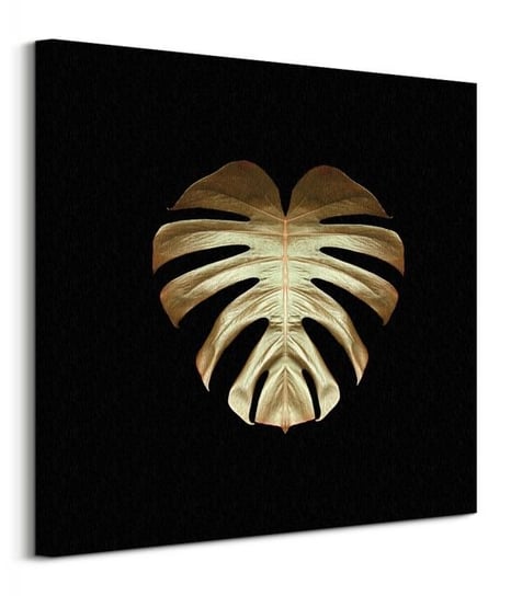 Gold Deco Monstera - Obraz Na Płótnie Art Group