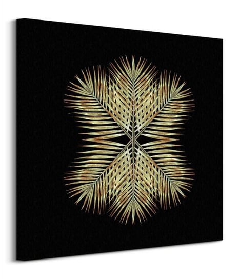 Gold Deco Palm Star - obraz na płótnie Pyramid International