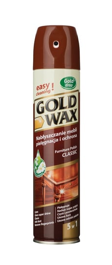 GOLD WAX Classic Spray do pielęgnacji mebli 5w1 300ml Gold Drop