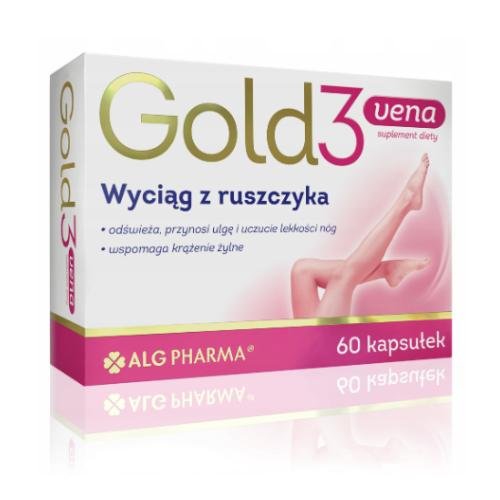 Gold3Vena, Wyciąg z ruszczyka, 60 kaps. Alg Pharma