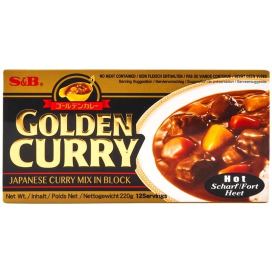 Golden Curry Hot (ostre) 220g - S&B - danie w 30 min S&B
