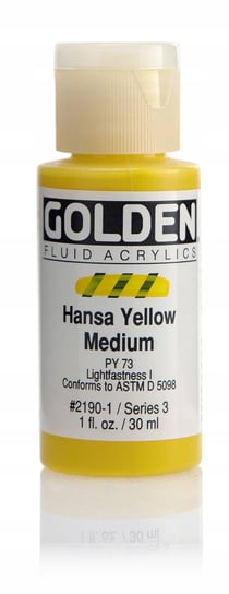 Golden Fluid Hansa Yellow Med. 30ml -farba akryl Golden
