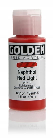 Golden Fluid Naphthol Red Lt. 30ml -farba akrylowa Golden
