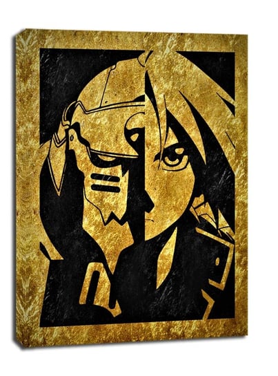 Golden LUX - Fullmetal Alchemist - obraz na płótnie 60x80 cm Galeria Plakatu