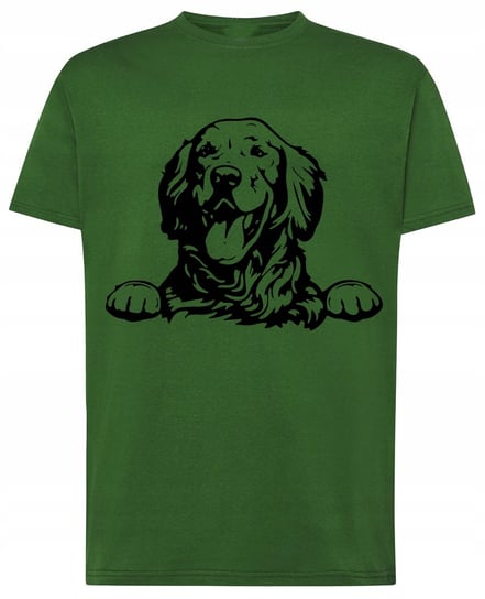 Golden Retriever Pies T-shirt Nadruk Rozm.XXL Inna marka