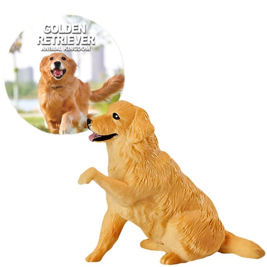 GOLDEN RETRIEVER PIES ZAWIERZAK DOMOWY FIGURKA ZABAWKA DLA DZIECI Trifox