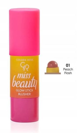GOLDEN ROSE Miss Beauty Glow Stick róż w sztyfcie 01 Peach flash 6g Inna marka