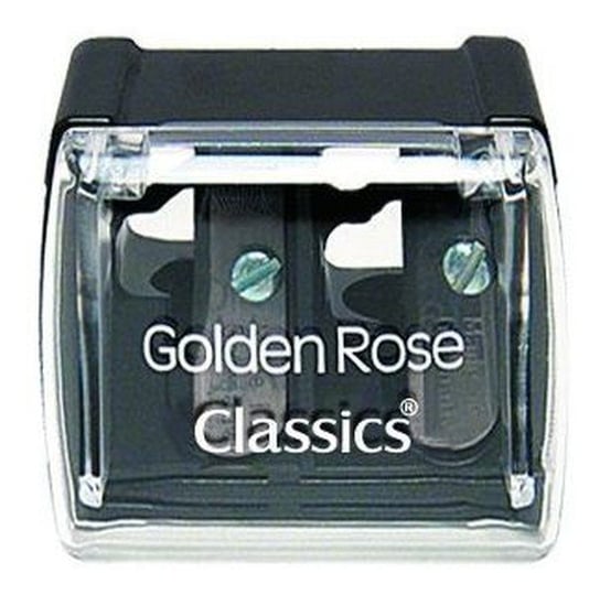 Golden Rose, temperówka podwójna czarna, 1 szt. Golden Rose