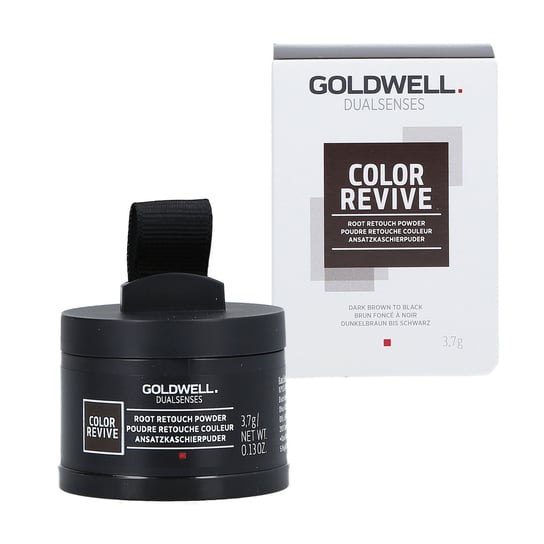 GOLDWELL, DUALSENSES, COLOR REVIVE Root Touch Up Puder maskujący odrosty (DARK BROWN TO BLACK),  3,7g Goldwell