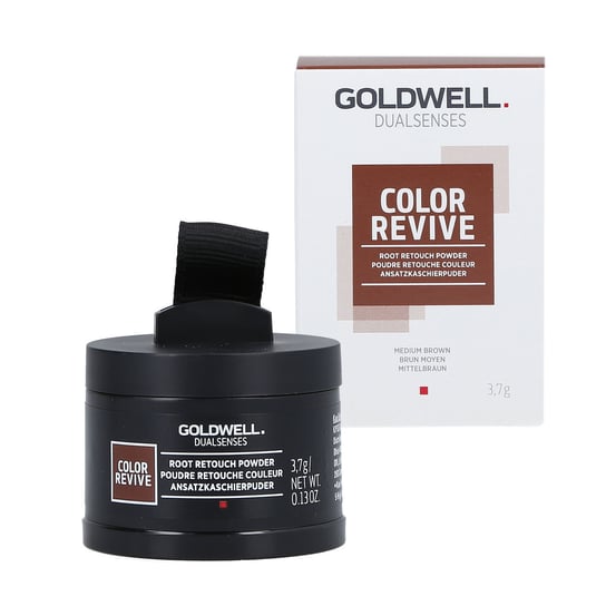GOLDWELL, DUALSENSES, COLOR REVIVE Root Touch Up Puder maskujący odrosty (MEDIUM BROWN),  3,7g Goldwell