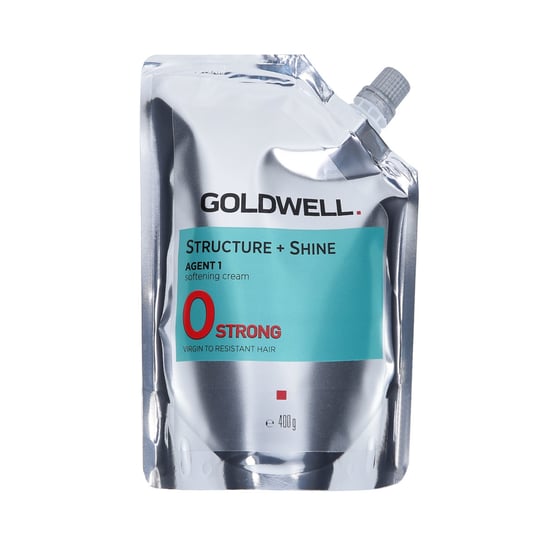 Goldwell, Structure + Straight Shine Agent 1-0 Strong, Zmiękczający Krem Do Włosów Do Trwałego Prostowania, 400 g Goldwell
