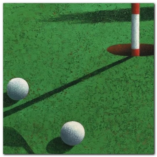 Golf plakat obraz 50x50cm Wizard+Genius