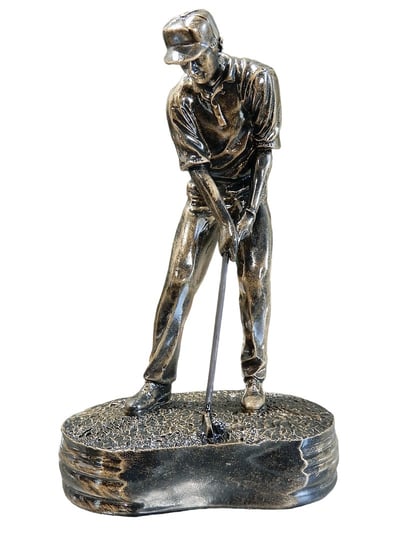 GOLFISTA W RUCHU FIGURKA JAKO TROFEUM W ZAWODACH PREZENT DLA GOLFISTY 21,5 CM Karuzela Prezentów