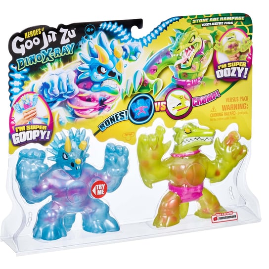 Goo Jit Zu -Figurki Dino Xray S4 Tritops Vs Shredz GOO JIT ZU