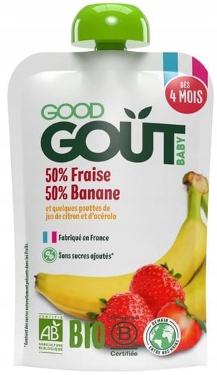 Good Gout Bio Truskawka Banan Owoce Dla Dzieci 120 Good Gout