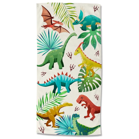 Good Morning Ręcznik plażowy DINOS, 75x150 cm, kolorowy Good Morning