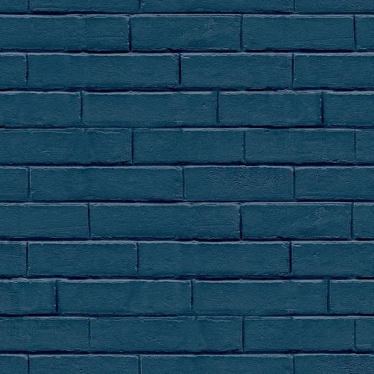 Good Vibes Tapeta Brick Wall, niebieska Good Vibes